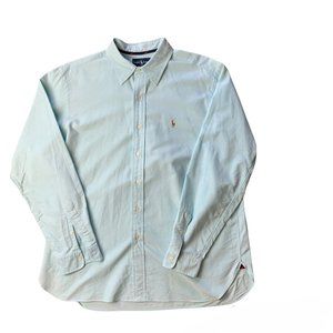 Ralph Lauren‎ Classic Fit Button Up Shirt Blue Label XL Light Mint Green